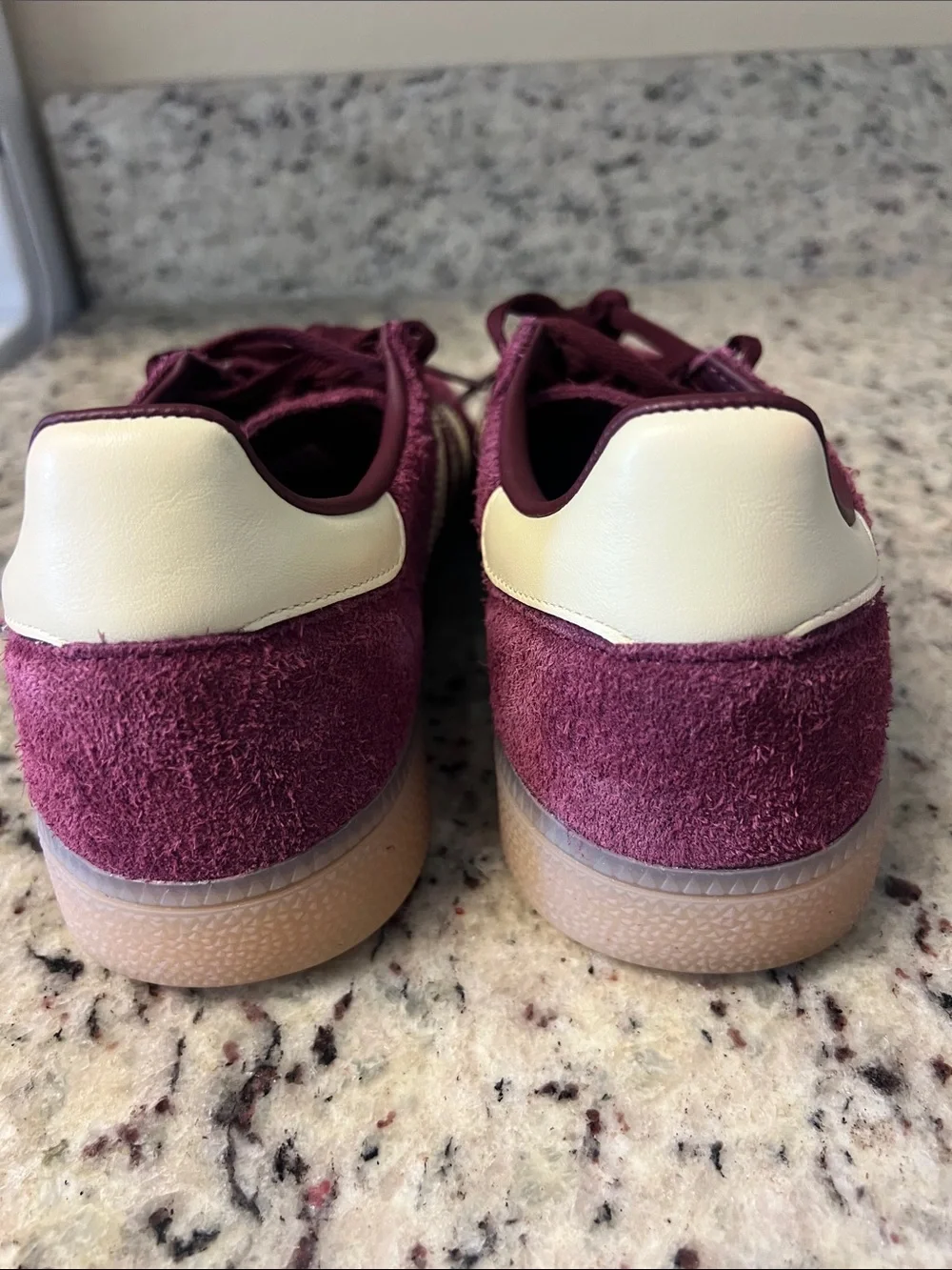 Adidas Handball Spezial Maroon and Cream 9